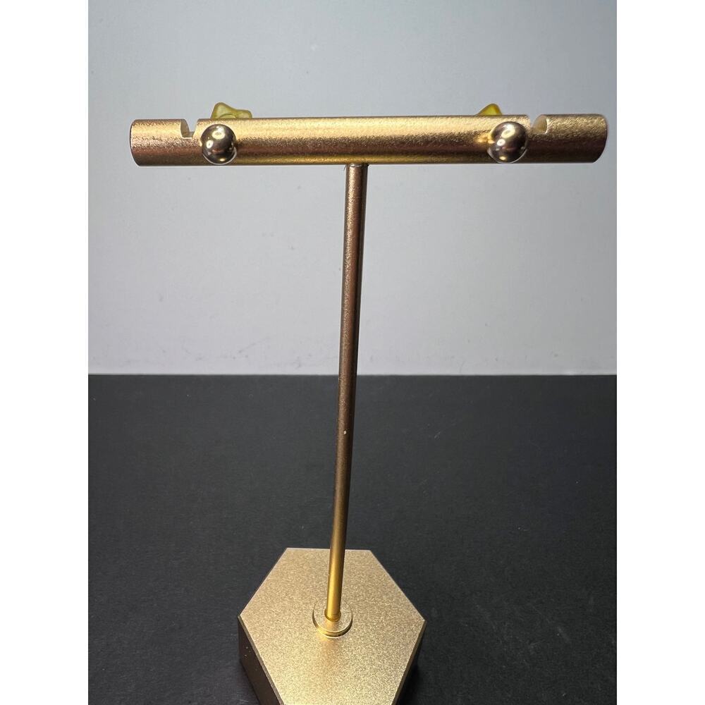 14k Yellow Gold Polished 3mm Ball Post Earrings